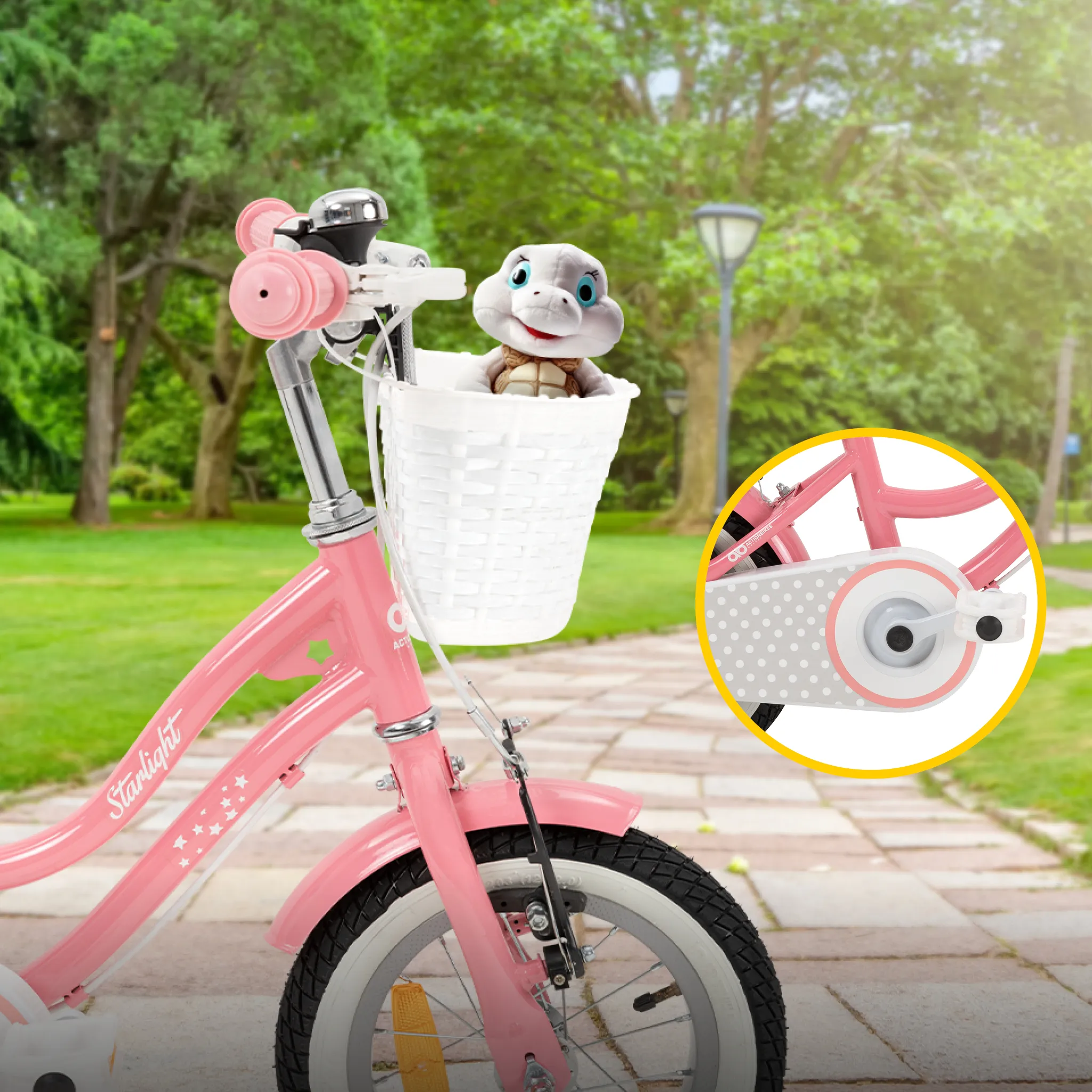 Vergrößerte V-Brake-Bremse des 12-Zoll-Kinderfahrrads Starlight